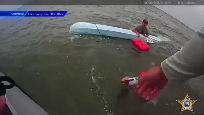 2 boaters rescued at sea after vessel flips over near Fort Myers