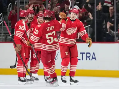 Seider helps the struggling Red Wings beat the Bruins 5-4