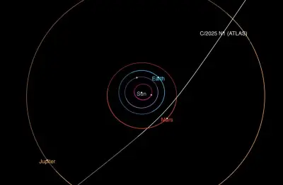 NASA spots a new comet flying in from a distant star system