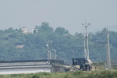 North Korean crosses the heavily fortified border to South Korea