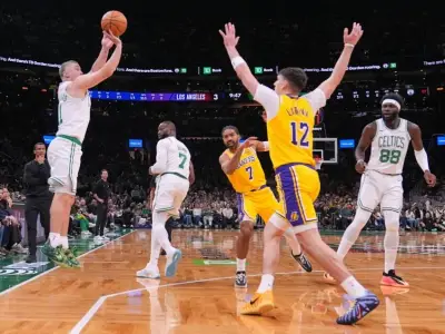 Without LeBron James and Luka Doncic, Celtics-Lakers somehow felt like ‘just another game’