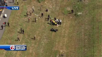 Motorman airlifted after crash on I-75 extension in Hialeah; Gratigny Parkway closed between Red Road and SR 826