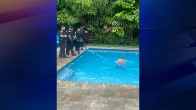 Naked man pulled out of Fort Lauderdale pool by police after refusing to leave