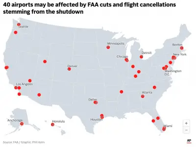 The FAA's order to cut flights due to the government shutdown is set to take effect