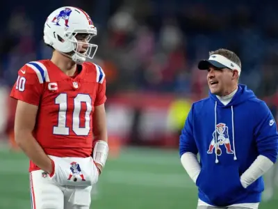 ‘Photographic memory’: Josh McDaniels points to a few Drake Maye traits for QB’s Year 2 improvement