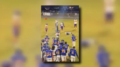 Florida high school football player arrested after swinging helmet at another player on field