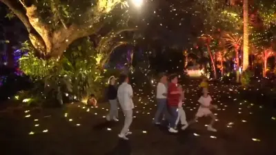 The holiday lights at NightGarden are in full bloom for a fairy scavenger hunt and merry movie nights