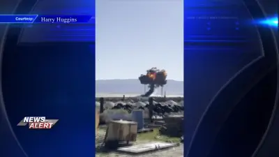 Air Force pilot safely ejects before F-16 fighter jet crashes in California desert