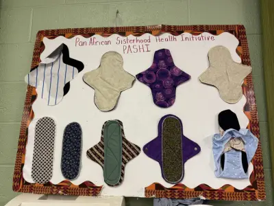 ‘Not for fashion, for function’: Local group makes reusable pads to help women around the world