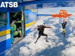 Skydiver dangles at 15,000 feet after parachute catches on plane’s tail in Australia