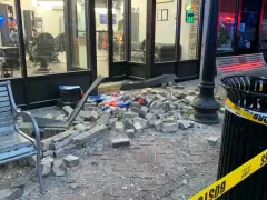 Heap of bricks fell off building facade in Roslindale, fire department says