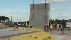 1st wall goes up as construction on WSVN’s future headquarters gets underway in Miramar